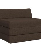 vidaXL Сгъваем диван легло Таупе 200 x 70 x 10 см Текстил