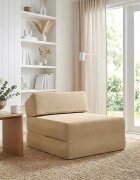 vidaXL Сгъваем диван легло Зелен Сив 60 x 70 x 41 см Текстил