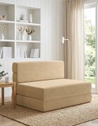 vidaXL Сгъваем диван легло Зелен Сив 70 x 72 x 60 см Текстил