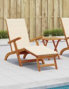 vidaXL Сгъваем и reclining шезлонг 2 бр. Солидно акациево дърво