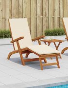 vidaXL Сгъваем и reclining шезлонг 55 x 146 x 91 см
