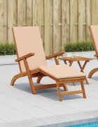 vidaXL Сгъваем и reclining шезлонг 55 x 146 x 91 см