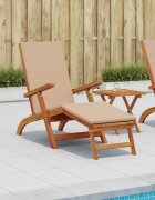 vidaXL Сгъваем и reclining шезлонг Солидно акациево дърво
