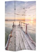 vidaXL Сгъваем параван за стая 120x170 см езеро