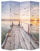 vidaXL Сгъваем параван за стая 160x170 см езеро