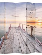 vidaXL Сгъваем параван за стая 200x170 см езеро