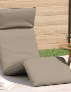 vidaXL Сгъваем шезлонг бежов 175x54x85 см оксфордски плат
