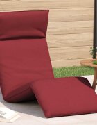 vidaXL Сгъваем шезлонг бордо 175x54x85 см оксфордски плат