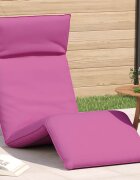 vidaXL Сгъваем шезлонг розов 175x54x85 см оксфордски плат