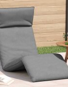 vidaXL Сгъваем шезлонг сив 175x54x85 см оксфордски плат