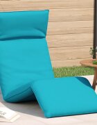 vidaXL Сгъваем шезлонг тюркоаз 175x54x85 см оксфордски плат