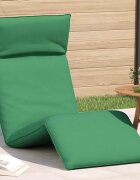vidaXL Сгъваем шезлонг зелен 175x54x85 см оксфордски плат