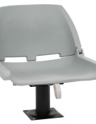 vidaXL Сгъваем стол за лодка 2 части без възглавница сив 48x51x41 см