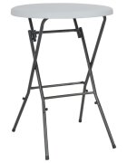 vidaXL Сгъваема бар маса бяла 80x110 см HDPE