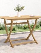 vidaXL Сгъваема градинска маса 120x70x75 см масивна акация