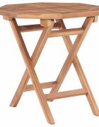 vidaXL Сгъваема градинска маса 45x45x45 см тиково дърво масив