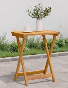 vidaXL Сгъваема градинска маса 50x36x60 см масивна акация