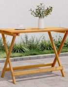 vidaXL Сгъваема градинска маса 90x525x65 см масивна акация