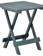 vidaXL Сгъваема градинска маса зелена 45x43x50 см пластмаса