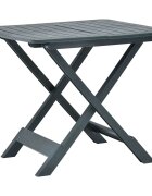 vidaXL Сгъваема градинска маса зелена 79x72x70 см пластмаса