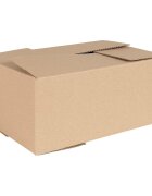 vidaXL Сгъваема кутия 50 бр. Естествен 35 x 24 x 15 см Картон