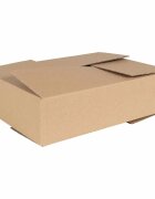 vidaXL Сгъваема кутия 50 бр. Естествен 40 x 30 x 10 см Картон