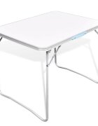 vidaXL Сгъваема маса за къмпинг 80 x 60 см алуминиева