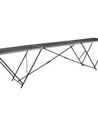 vidaXL Сгъваема маса за лепене на тапети МДФ и алуминий 300x60x78 см
