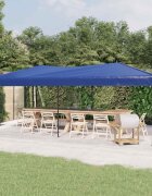 vidaXL Сгъваема парти палатка синя 3x6 м