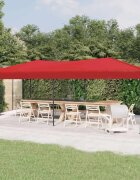 vidaXL Сгъваема парти шатра червена 3x6 м