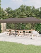 vidaXL Сгъваема парти шатра таупе 3x6 м