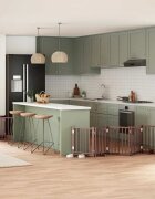 vidaXL Сгъваема преграда за куче с врата 15 панела кафяв 750 см топола