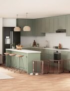 vidaXL Сгъваема преграда за куче с врата 9 панела кафява 450 см топола