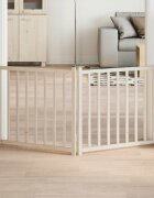 vidaXL Сгъваема преграда за кучета 2 панела 160 см чам масив