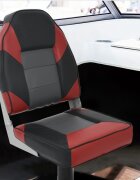 vidaXL Сгъваема седалка за лодка от 2 части висока облегалка