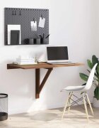 vidaXL Сгъваема стенна маса кафяв дъб 100x60x56 см инженерно дърво