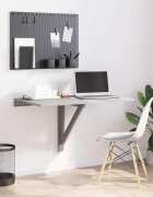 vidaXL Сгъваема стенна маса сив сонома 100x60x56 см инженерно дърво
