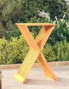 vidaXL Сгъваема табуретка 40x325x70 см тиково дърво масив
