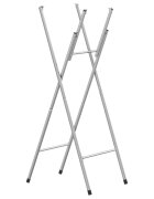 vidaXL Сгъваеми крака за бар маса сребристи 45x53x108 см стомана