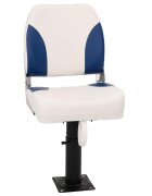 vidaXL Сгъваеми седалки за лодка 1 комплект сини и бели 41x36x48 см