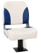 vidaXL Сгъваеми седалки за лодка 1 комплект сини и бели 41x36x48 см