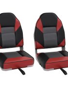 vidaXL Сгъваеми седалки за лодки 2 бр с висока облегалка 39x43x58 см