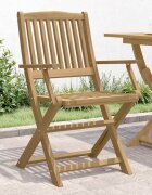 vidaXL Сгъваеми столове 2 бр. 58x545x90 см Масивна дървесина акация