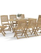 vidaXL Сгъваеми столове 8 бр. 485x57x90 см Масивна дървесина акация