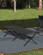 vidaXL Сгъваемо къмпинг легло Черно 193 x 69 x 45 см Оксфордска тъкан