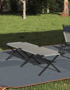 vidaXL Сгъваемо къмпинг легло Сив 193 x 69 x 45 см Оксфордска тъкан