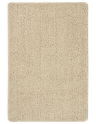 vidaXL Шаги килим кремав 140x200 см противоплъзгащ