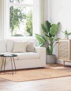 vidaXL Шаги килим с дълъг косъм NAVARRA Бежов 120x170 см полиестер