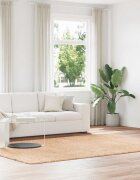 vidaXL Шаги килим с дълъг косъм NAVARRA Бежов 200x290 см полиестер