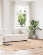 vidaXL Шаги килим с дълъг косъм NAVARRA Бежов 240x340 см полиестер
